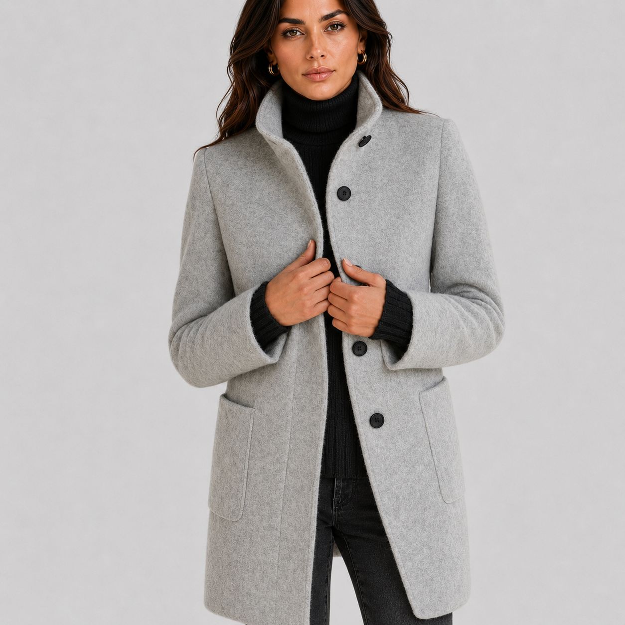 Marlowe | Elegant Grey Winter Jacket
